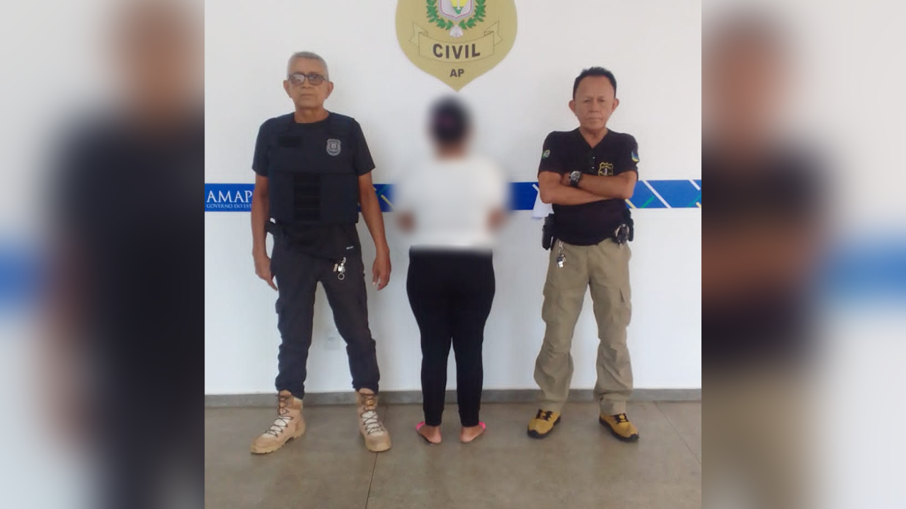 EM MACAPÁ, POLÍCIA CIVIL PRENDE MULHER CONDENADA JUDICIALMENTE POR PORTE ILEGAL DE ARMA DE FOGO DE USO RESTRITO